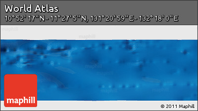 Physical Panoramic Map of the Area around 11° 9' 41" N, 131° 49' 29" E