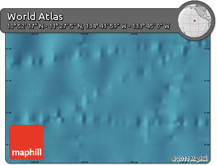 Satellite Map of the Area around 11° 9' 41" N, 134° 13' 29" W