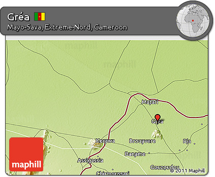 Physical 3D Map of Gréa