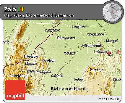 Physical 3D Map of Zala