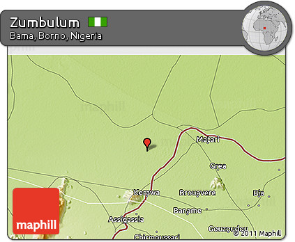Physical 3D Map of Zumbulum