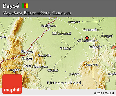 Physical 3D Map of Bayoé