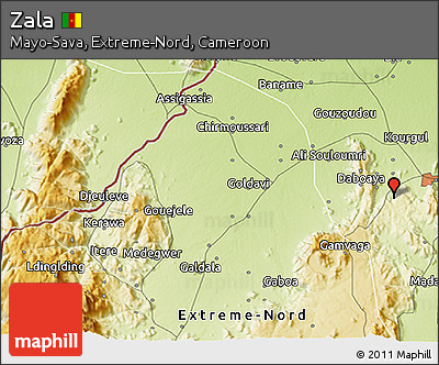 Physical 3D Map of Zala