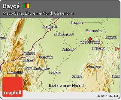 Physical 3D Map of Bayoé