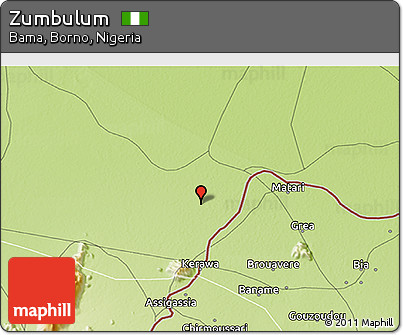 Physical 3D Map of Zumbulum