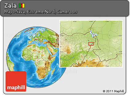 Physical Location Map of Zala