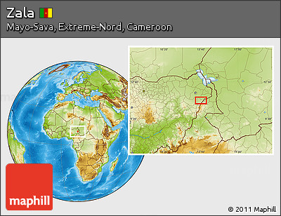 Physical Location Map of Zala
