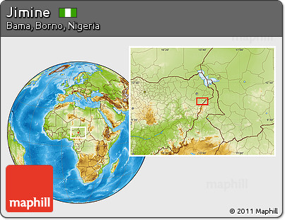 Physical Location Map of Jimine