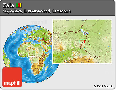 Physical Location Map of Zala