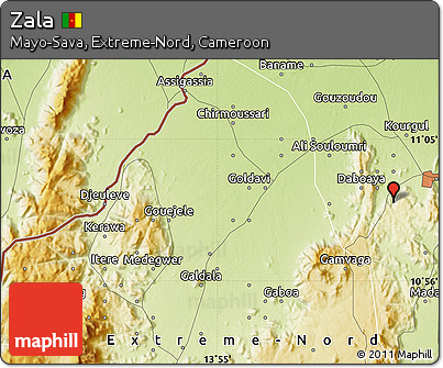 Physical Map of Zala