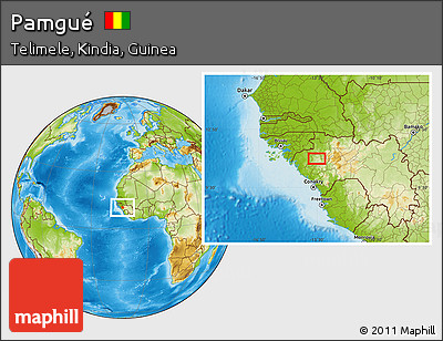 Physical Location Map of Pamgué