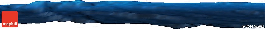 Shaded Relief Horizon Map of the Area around 11° 9' 41" N, 142° 1' 30" E