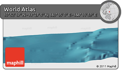 Satellite Panoramic Map of the Area around 11° 9' 41" N, 143° 43' 29" E