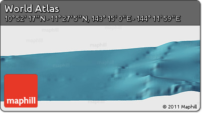Satellite Panoramic Map of the Area around 11° 9' 41" N, 143° 43' 29" E