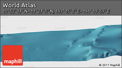 Satellite Panoramic Map of the Area around 11° 9' 41" N, 143° 43' 29" E