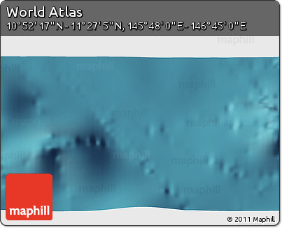 Satellite 3D Map of the Area around 11° 9' 41" N, 146° 16' 30" E
