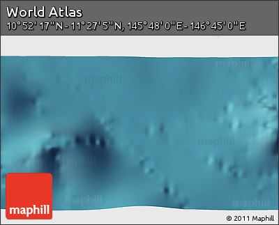 Satellite 3D Map of the Area around 11° 9' 41" N, 146° 16' 30" E