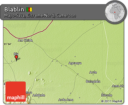 Physical Map of Blablin
