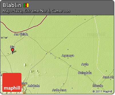 Physical Map of Blablin