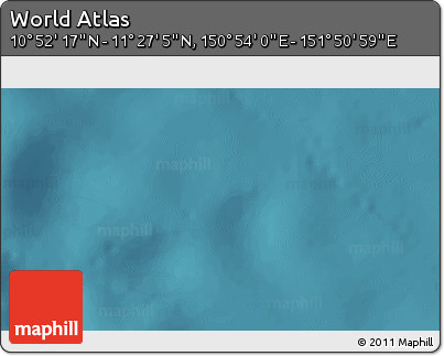 Satellite 3D Map of the Area around 11° 9' 41" N, 151° 22' 30" E