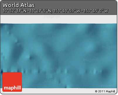 Satellite 3D Map of the Area around 11° 9' 41" N, 151° 13' 29" W