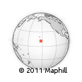 Outline Map of the Area around 11° 9' 41" N, 152° 55' 30" W, rectangular outline
