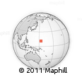 Outline Map of the Area around 11° 9' 41" N, 153° 55' 30" E, rectangular outline