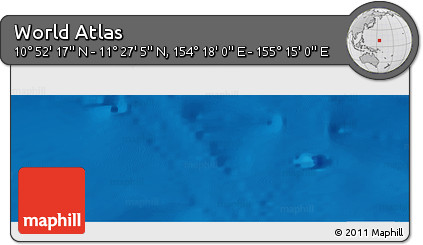 Physical Panoramic Map of the Area around 11° 9' 41" N, 154° 46' 30" E