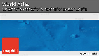 Physical Panoramic Map of the Area around 11° 9' 41" N, 154° 46' 30" E