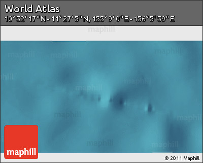 Satellite 3D Map of the Area around 11° 9' 41" N, 155° 37' 30" E
