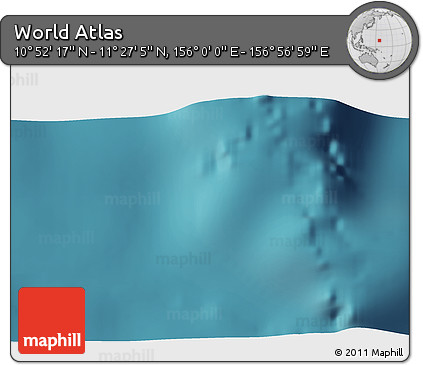 Satellite 3D Map of the Area around 11° 9' 41" N, 156° 28' 29" E