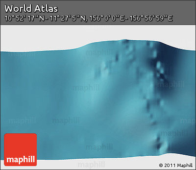 Satellite 3D Map of the Area around 11° 9' 41" N, 156° 28' 29" E