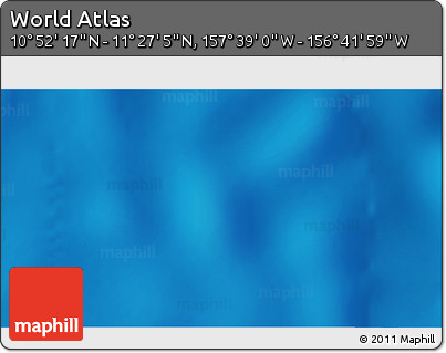 Shaded Relief 3D Map of the Area around 11° 9' 41" N, 157° 10' 30" W