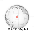 Outline Map of the Area around 11° 9' 41" N, 158° 52' 30" W, rectangular outline