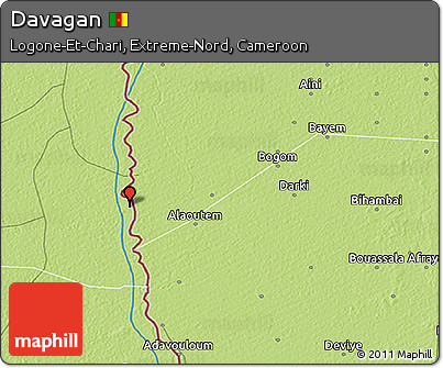 Physical 3D Map of Davagan