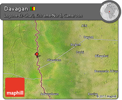 Satellite 3D Map of Davagan