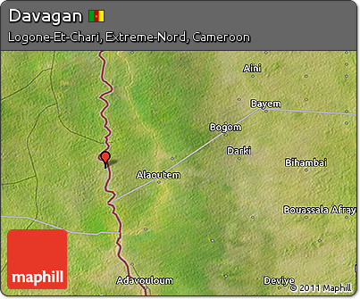 Satellite 3D Map of Davagan