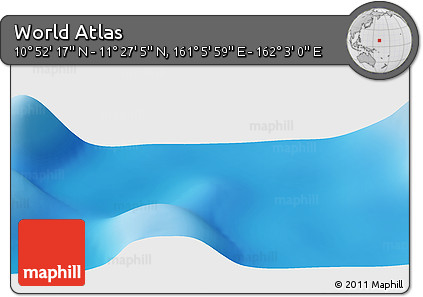 Physical Panoramic Map of the Area around 11° 9' 41" N, 161° 34' 29" E