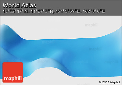 Physical Panoramic Map of the Area around 11° 9' 41" N, 161° 34' 29" E