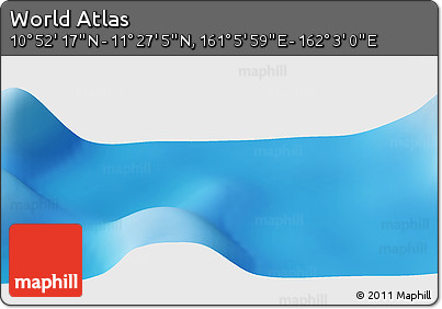Physical Panoramic Map of the Area around 11° 9' 41" N, 161° 34' 29" E