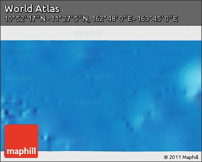 Physical 3D Map of the Area around 11° 9' 41" N, 163° 16' 30" E