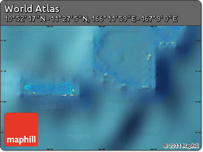 Satellite Map of the Area around 11° 9' 41" N, 166° 40' 30" E