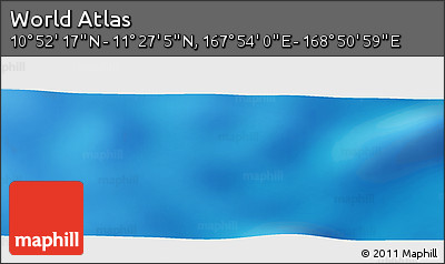 Physical Panoramic Map of the Area around 11° 9' 41" N, 168° 22' 30" E