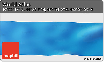 Physical Panoramic Map of the Area around 11° 9' 41" N, 168° 22' 30" E