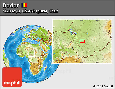 Physical Location Map of Bodor