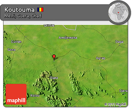 Satellite 3D Map of Koutouma