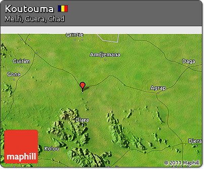 Satellite 3D Map of Koutouma