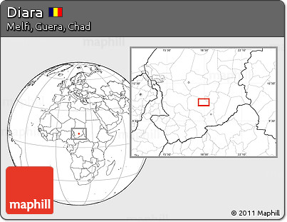 Blank Location Map of Diara