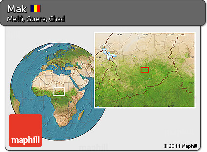 Satellite Location Map of Mak
