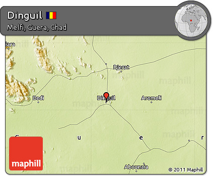 Physical Map of Dinguil
